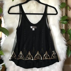 S black mesh tank